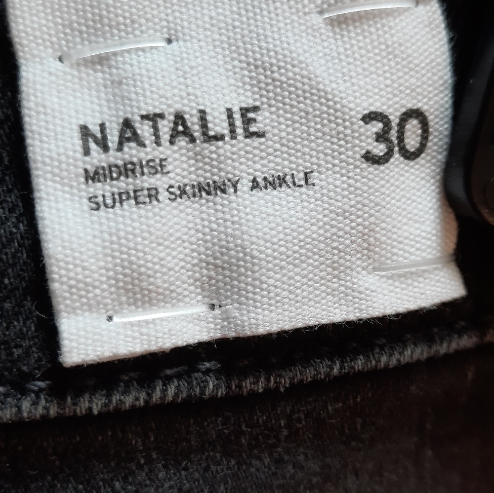 Hudson Natalie Black Distressed Denim Jeans Size 30 New - Picture 7 of 11